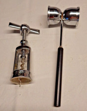 Cocktail Double Shot Portionierer  Silber Schnaps Bar Utensil + Korkenzieher WMF