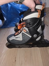 HY-SKATE Inline Skates / Inliner Gr. 39 Softboot Grau/Schwarz/Orange ABEC-5