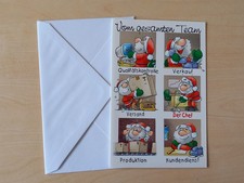 Karte weihnachten comic - karte,