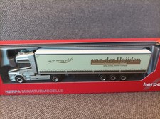 Herpa H0 1:87 in OVP - 314688 Scania Hauber Gardinenplane "Van der Heijden" (NL)