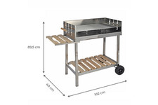 Grill XXL Edelstahl Grillwagen