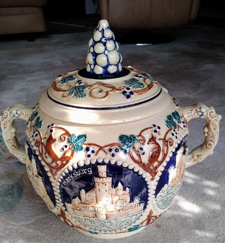 Keramik bowle rumtopf - bowle-/rumtopf, 50/60er