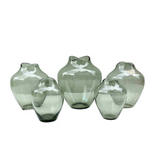 RAUCHGLAS Vasen Glasvase 50er