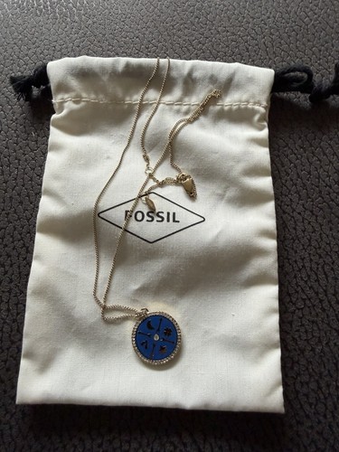 Fossil halskette metall - fossil,