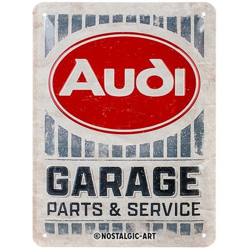 Relief blechschild audi - relief-blechschild, "audi