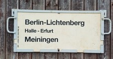 Zuglaufschild aus PVC, Berlin-