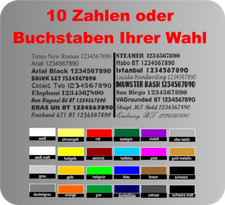 10 Selbstklebende Zahlen Buchstaben Aufkleber Briefkasten Hausnummer Mülleimer