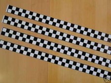 4 x 1m Set New York Vespa Roller Aufkleber Streifen kariert Schach Muster Taxi