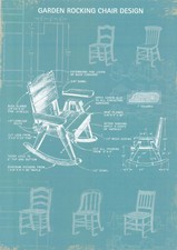 Plakat - Garten Schaukelstuhl - Design / Garden Rocking Chair Design / Nr. 47