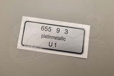Aufkleber platinmetallic 02 -