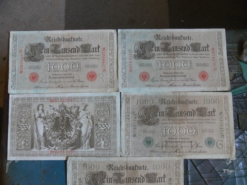 000 mark reichsbanknote - 1.000,