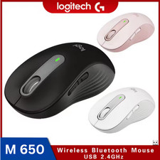 Logitech Signature M650 Wireless Funkmaus Weiß Leise Klicks Anpassbare Tasten