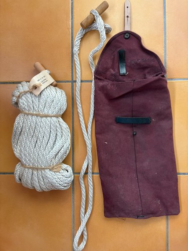 Feuerwehrseil mit tasche aus - mit,
