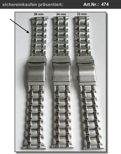 Edelstahlband uhrenarmband - edelstahlband,