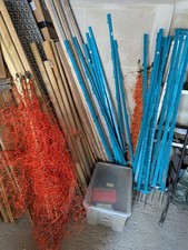 Neuwertiges Weidegerät Göbel+50 m Elektrozaun+ Batterie 130 Ah+19 Pfähle