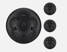 4X NEU ORIGINAL RADKAPPE 16 ZOLL  RENAULT MASTER III SCHWARZ LOGO 403158626R