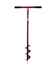Erdbohrer Gartenbohrer Erdlochbohrer Handerdbohrer 10 cm Durchmesser Rot