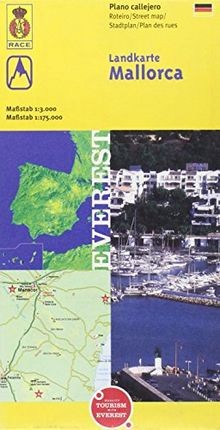 Mallorca landkarte - mallorca, (alemán)