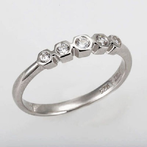 Reflexion diamonds ring - diamonds, 925