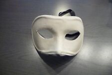 Maske Halbmaske Colombina weiß Pappmache Venedig Venezia Carnevale Original
