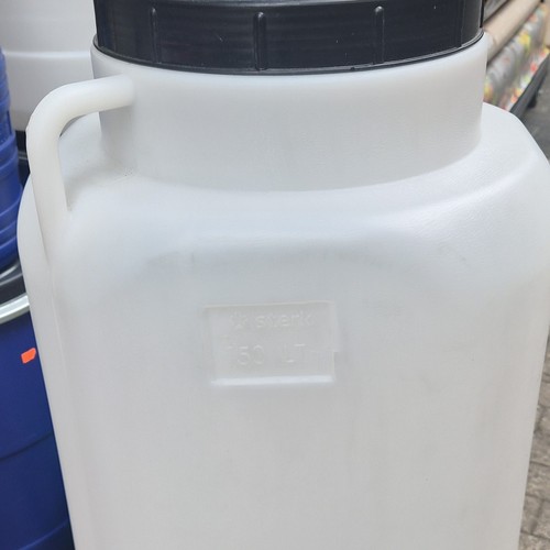 Kunststoff fass tonne - kunststoff, weiß