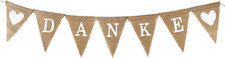 Danke Girlande Jute Hochzeit