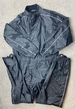 Advanced Experience Motorrad Motorrad wasserdichter Regenanzug schwarz Large lang