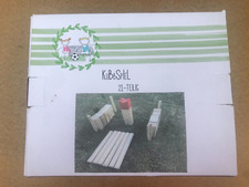 21tlg. Holz Kubbspiel Kinder Spielzeug Wurfspiel Gartenspiel Holzspiel Gebraucht