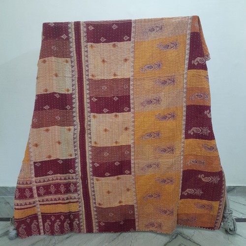 Wende vintage kantha quilt - wende,