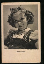 Schauspielerin Shirley Temple, sie blickt den Betrachter an, Ansichtskarte 