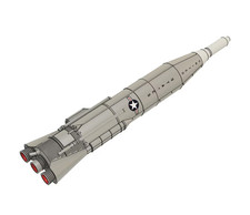 Atlas F Modellrakete Bausatz