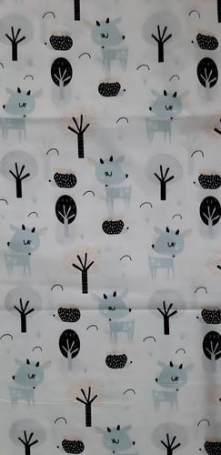 Baumwollstoff rehe wald - im,