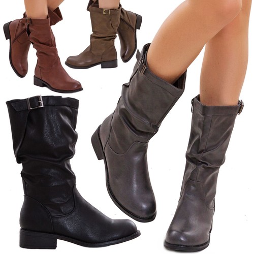 Damen schuhe biker stiefel - damen,