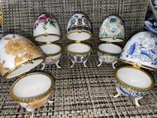 5 Porzellan Sammel Dose Eier