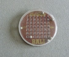 Altes Geduldspiel Lotto Zahlen Spiel Bali Zigaretten 50er Jahre