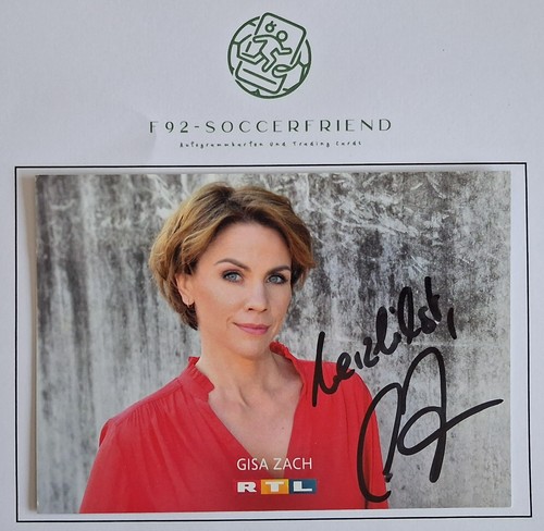 Gisa zach autogrammkarte - gisa, *