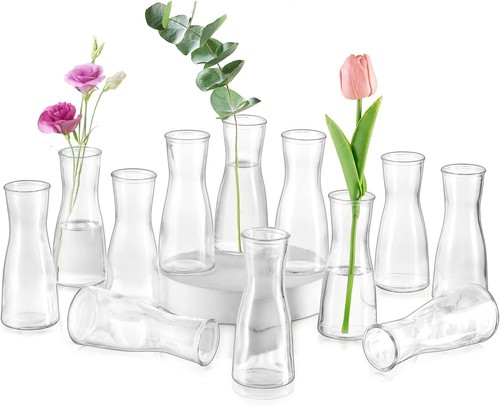 Glasvasen set stück 14cm - glasvasen,