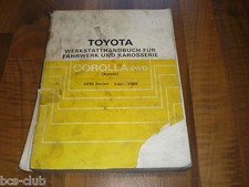 TOYOTA COROLLA 4WD Kombi 1987-1992 Technik KAROSSERIE General WERKSTATT HANDBUCH