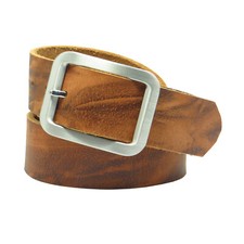 Ledergürtel 4 cm breit braun