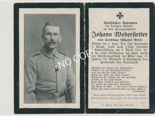 Foto WK1 Sterbebild gefallener