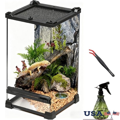 Front opening terrarium - opening, glass