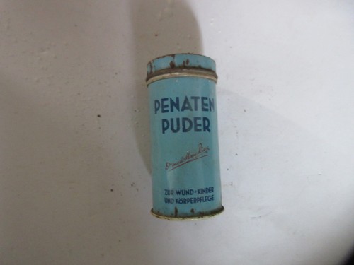 Alte runde blechdose - runde, penaten