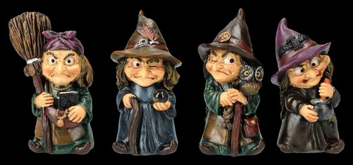 Hexenfiguren 4er set lustige - 4er, set-lustige