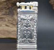 Sillems ITT IM Corona Old Boy Lea Puro 925 Sterling-Silber Pfeifen Feuerzeug 