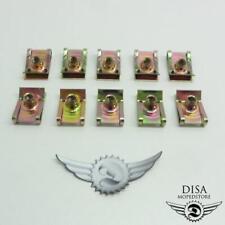 10 Blechmutter Klammer M6 Verkleidungsschrauben Roller Scooter für Piaggio