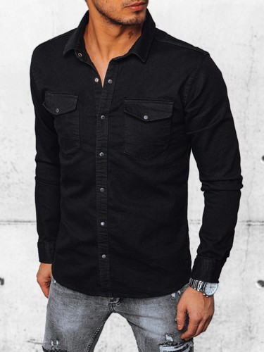 Herren jeanshemd freizeithemd - herren,