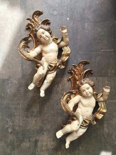 Vintage barock engel putti - 2,