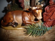 Krippenfigur Ochse liegend