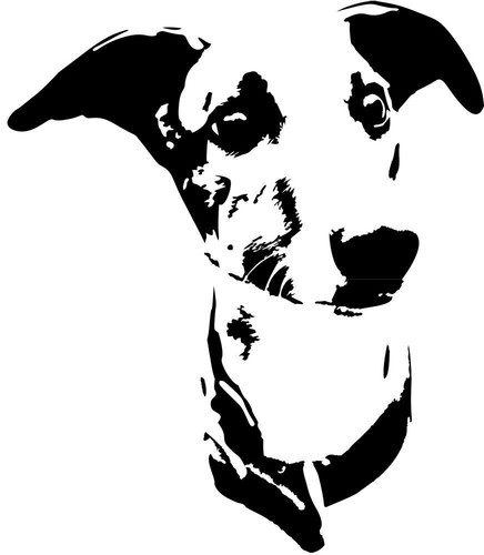 Whippet aufkleber - aufkleber,