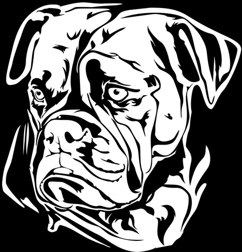 Old english bulldog aufkleber - old,